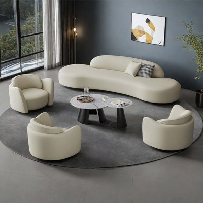 Tabbatha 5 - Piece Faux Leather Living Room Set