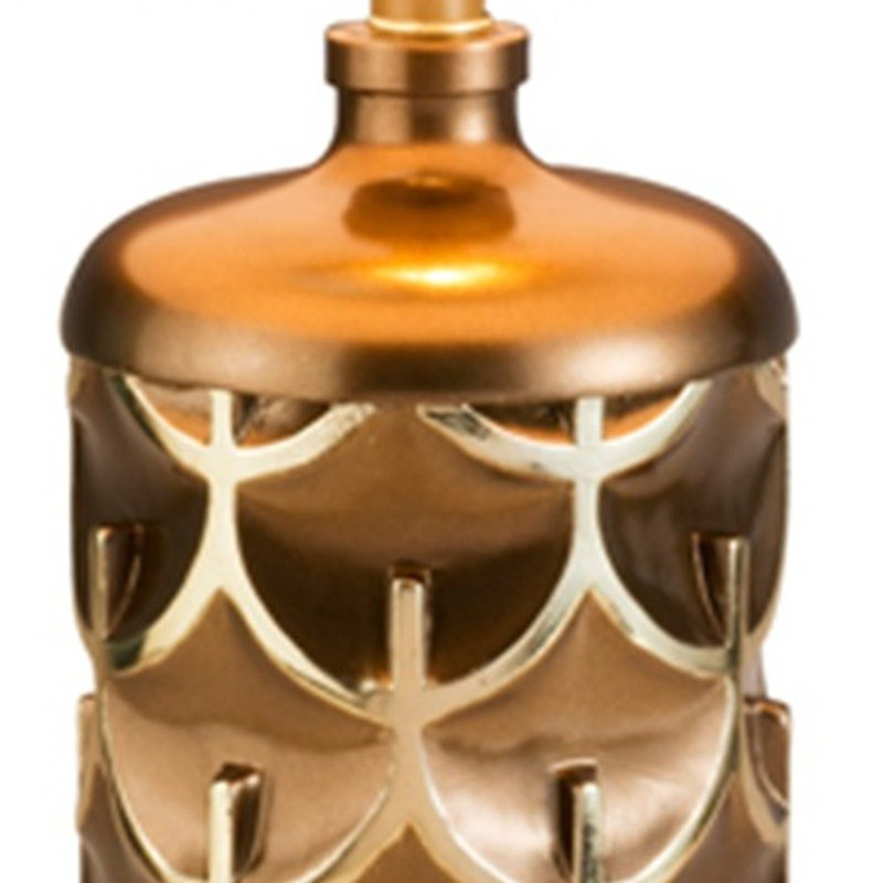 Weybridg Metallic Table Lamp, 28.5" H x 16" W x 16" D