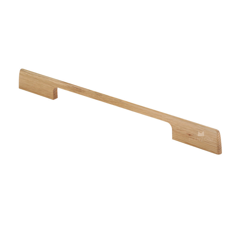 Sleek Designer Wood 12 5/8'' Center to Center Bar Pull, Oak, 12 5/8"