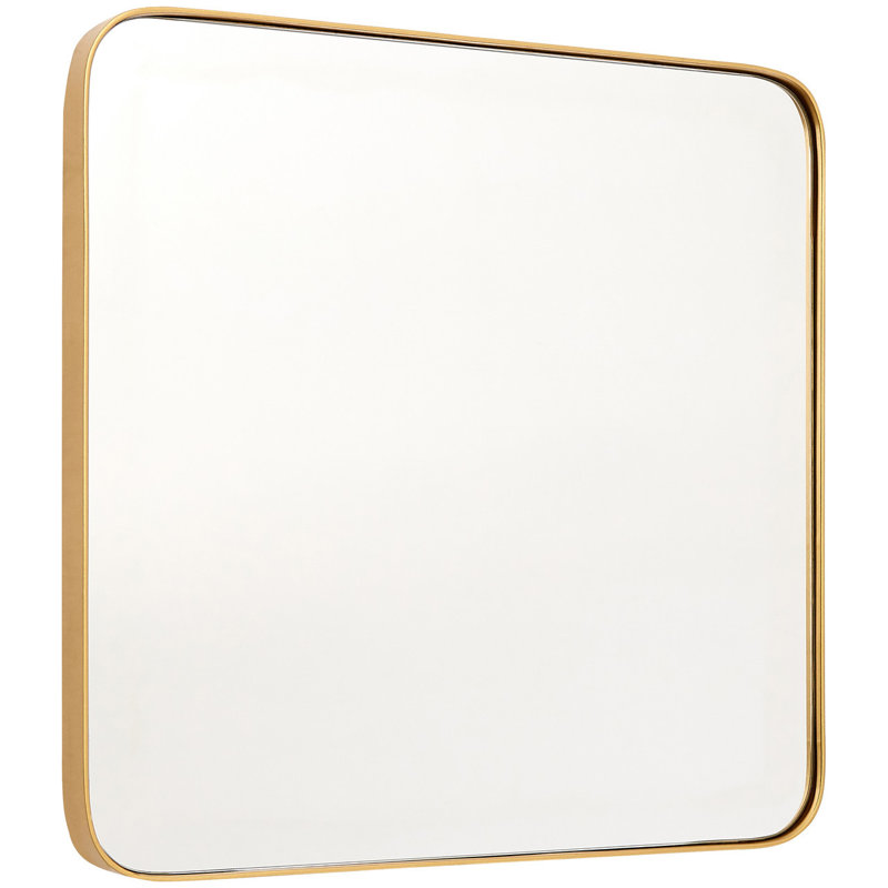 Blacke Flat Wall Mirror