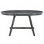 Table de salle à manger ronde extensible en bois Trexm (gris)-1207344356