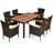 Pecos Rectangular 6 -Person 59.5" Long Dining Set with Cushions-1074341784