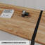 Table rectangulaire de 59 po - look industriel, pieds en métal, peut accueillir 4 à 6 personnes, repas facile à nettoyer avec un design moderne, cadre stable, repas