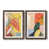 Papier, cadre noyer