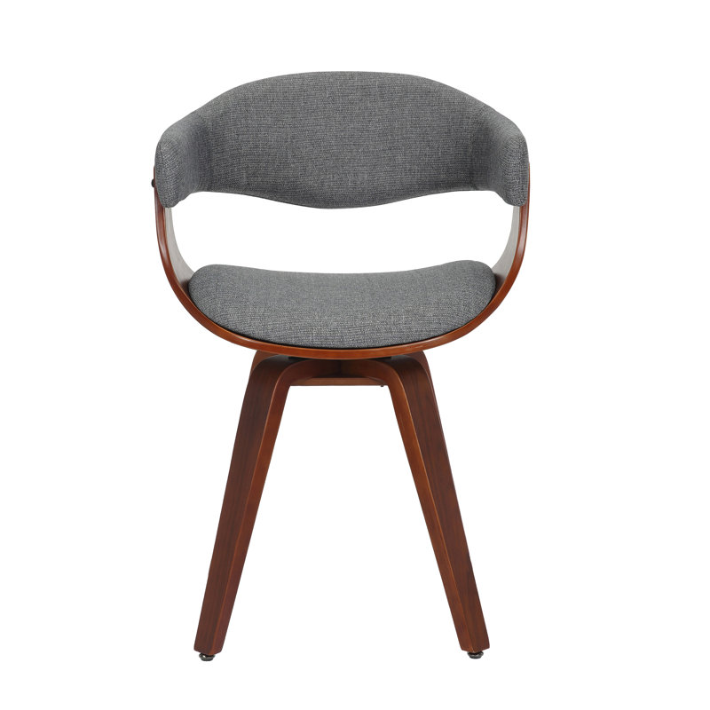 Boase Fabric Swivel Mid-Century Dining Chair, Gray