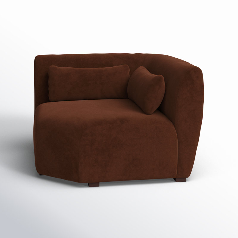 Anson Corner Chair, Chestnut Brown