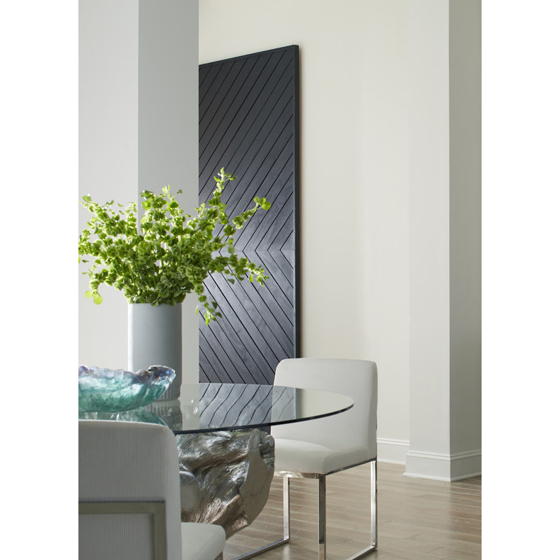 Root Small Silver Dining Table Base, With Glass