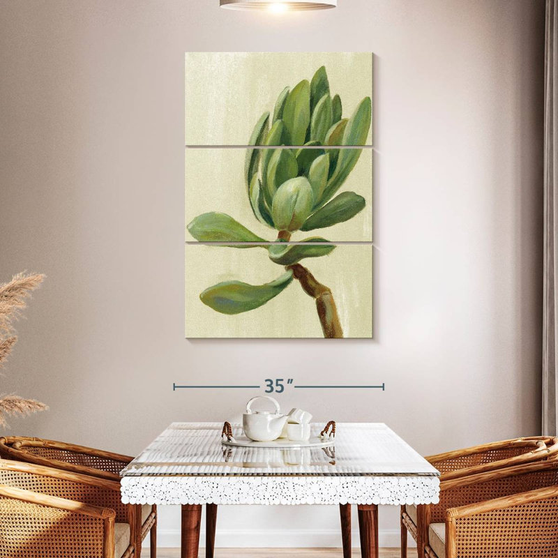 Harnek Front Yard Succulent III, 50" H x 32" W