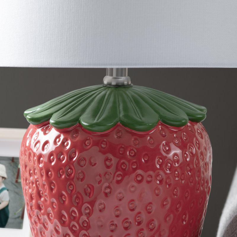 19.75"H Strawberry Table Lamp With Shade