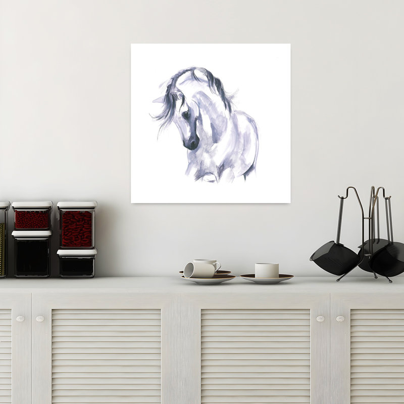 Art contemporain abstrait, art cheval contemporain, H 18 po x l 18 po