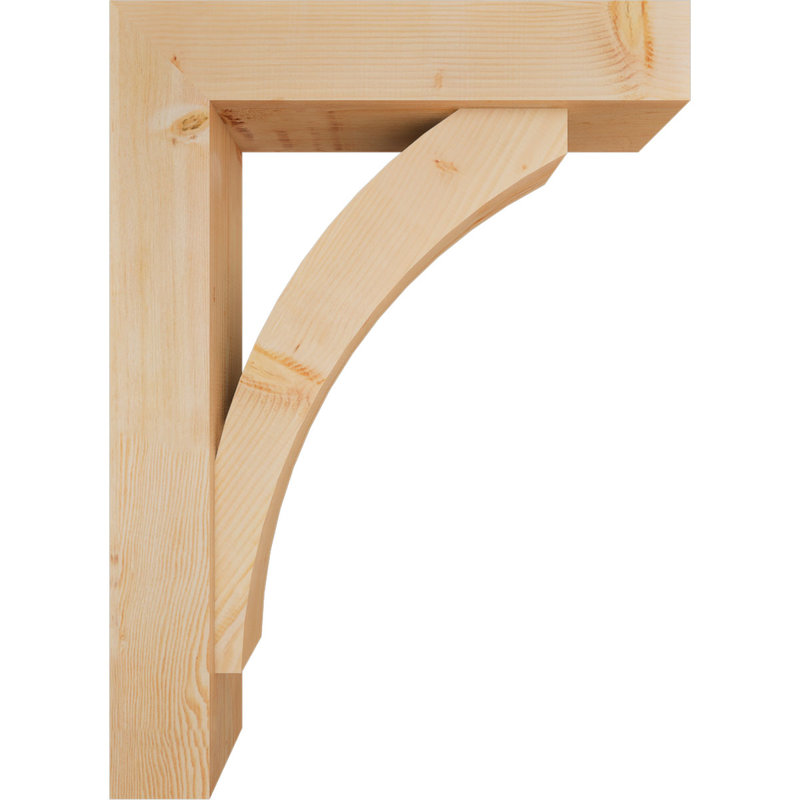Support de bloc Thorton avec entretoise décalée, 44 x 32, Sapin Douglas de l 7 1/2 (lisse)