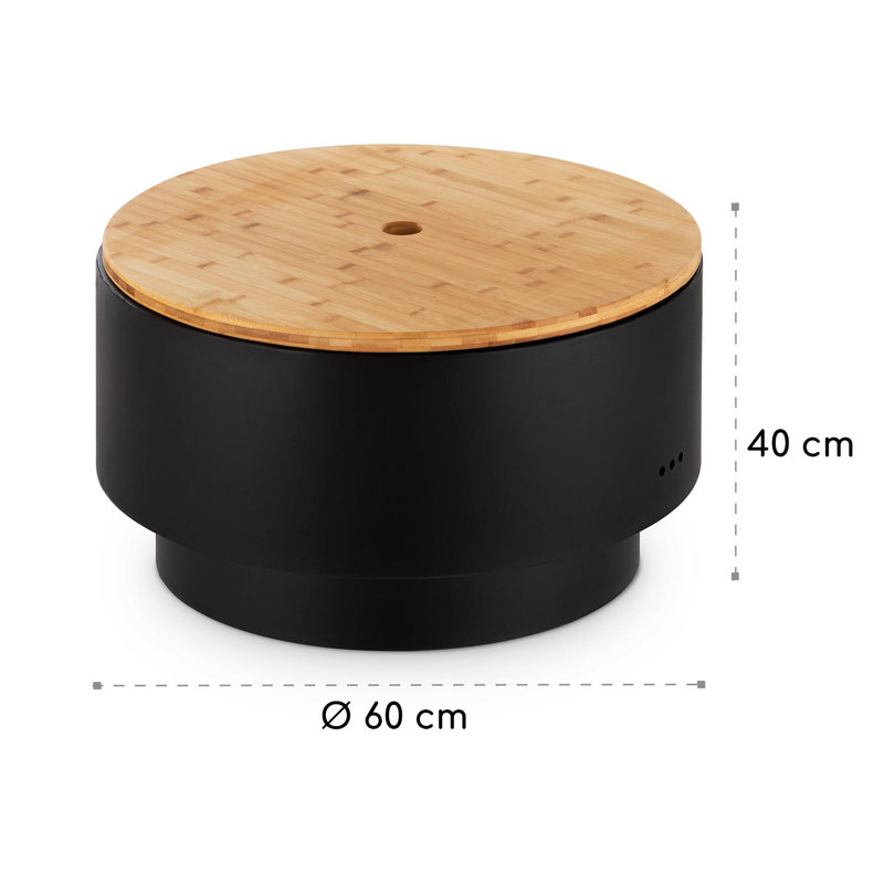 Round Steel Smokeless Fire Pit Table