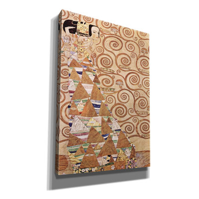 «Expectation» par Gustav Klimt, art mural sur toile