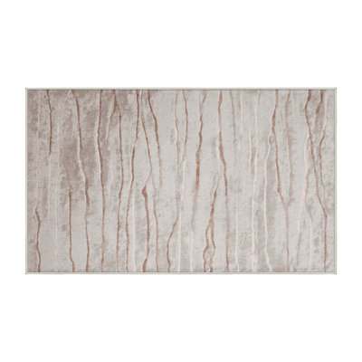 Tapis beige lavable à la machine