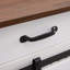 Grande porte de grange pour chien avec 2 tiroirs et cloison-847920841-822549767