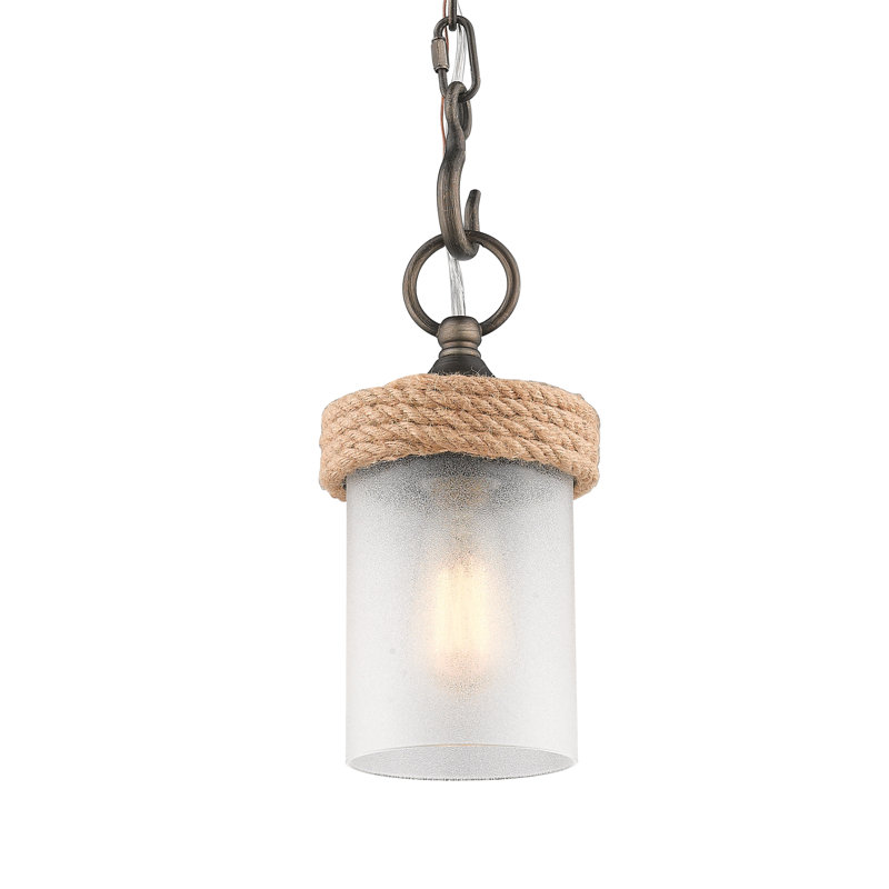 1 - Light Gunmetal Bronze Shaded Pendant