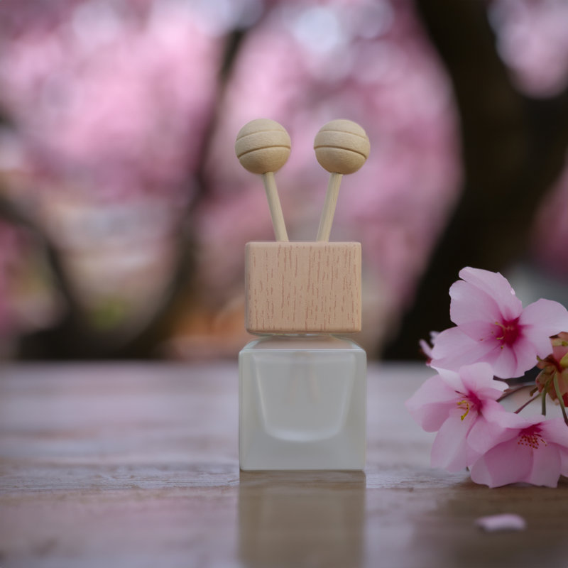 Mini diffuseur de roseaux portatif à parfum de cerisier japonais Kissmi Scents 09 avec bâtons de roseau, 5 ml (ensemble de 2)