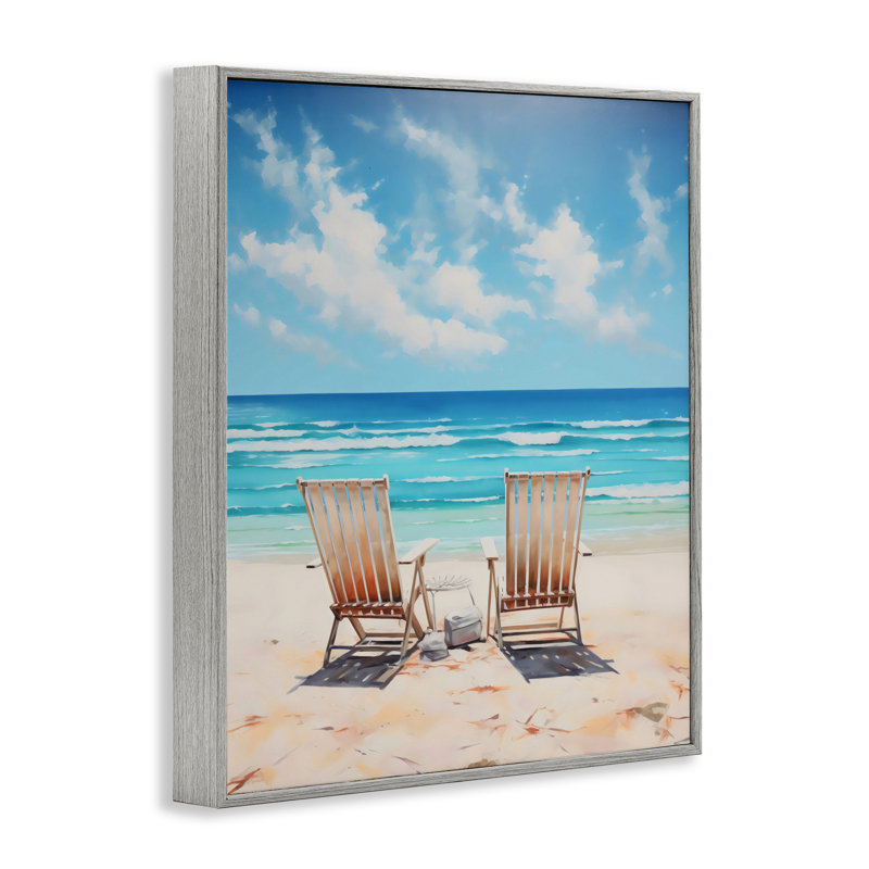 Vue des chaises de plage Adirondack, estampe numérique, design par LSR Design Studio, Estampe numérique Farmhouse