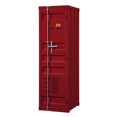 Cargo Red Finish Wardrobe