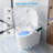 YULIKA 1.31 Gallons GPF Elongated Chair Height Smart Toilet (Seat Included)