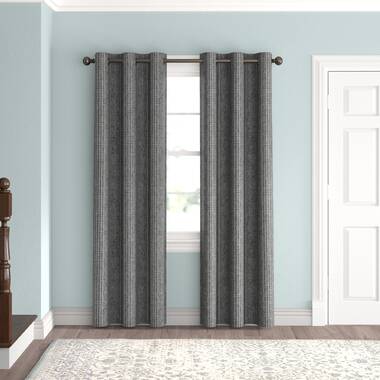 Eclipse Magnitech Branson Stripe 100% Blackout Grommet Panel, 50 x 63 - Black