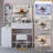 Reno Makeup Vanity with Adjustable LED Mirror, Stool & Spacious Storage-1765557937