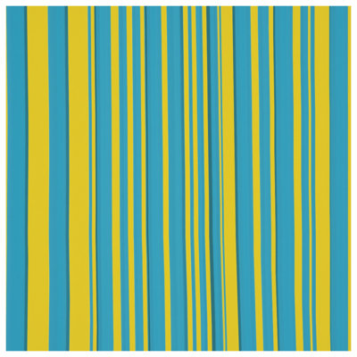 Blue Yellow Stripes Shower Curtains Extra Long