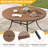 Patio Metal 60 L x 60 W Outdoor Round Dining Table-321905306