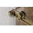 56-60" W X 32" D X 76" H Sliding Frameless Shower Enclosure With Clear Sgcc Tempered Glass, L-Shaped Shower Glass Doors, Rectangle Corner Shower Door,304 Stainless Steel Hardware Brushed Gold-122267800