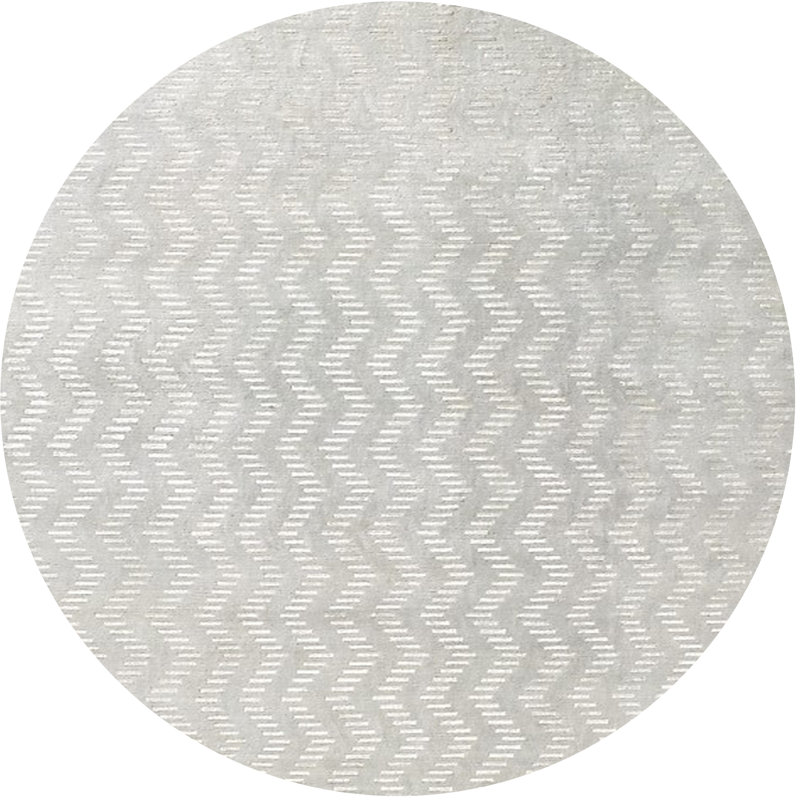 Alany Chevron Indoor Rug, Round 8'