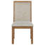 Chaise d'appoint rembourrée Elyssa brun naturel