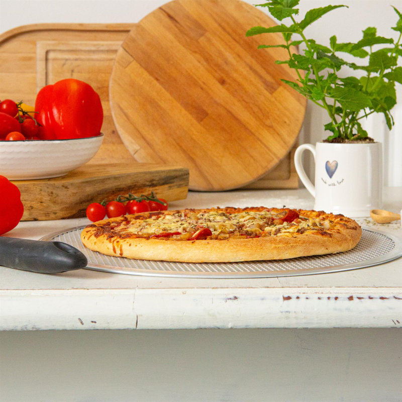 Argon Tableware - Non-Stick Aluminium Pizza Screen, 36cm L