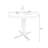 White&Silver Round Sintered Stone Dining table