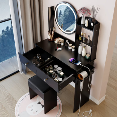 Table de meuble-lavabo à miroir 17 po
