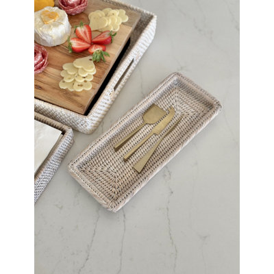 La Jolla Rattan Perfume, Vanity & Bathroom Counter Top Tray