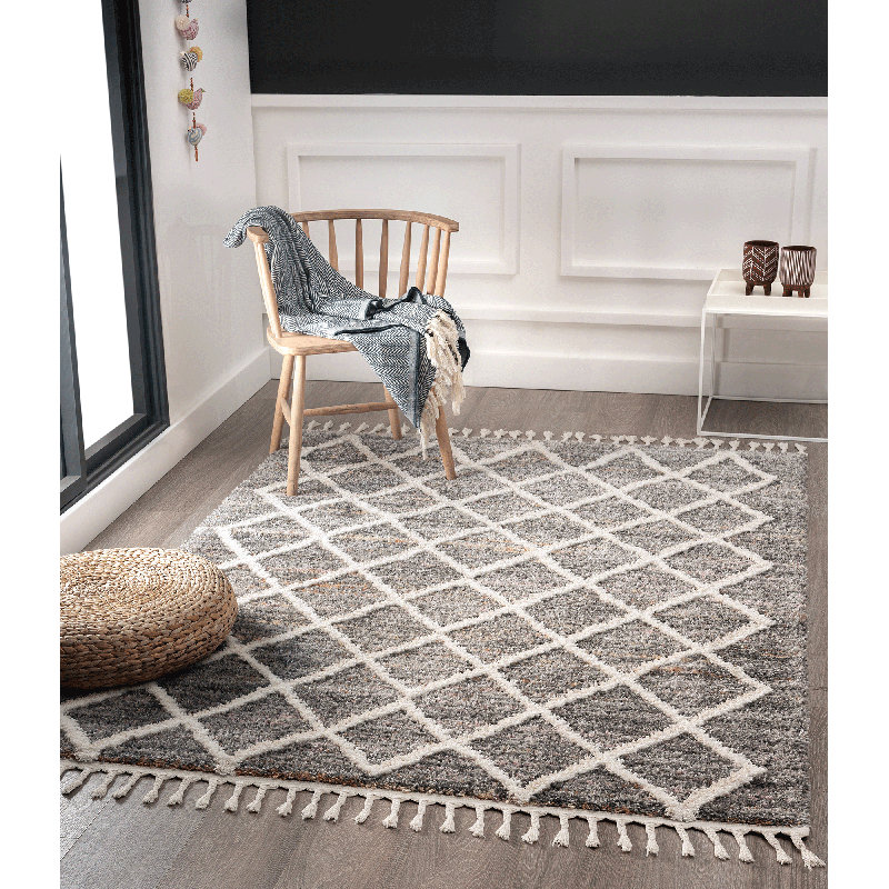 Shipp Lozenge Pattern Area Rug, Rectangle 120 x 170cm