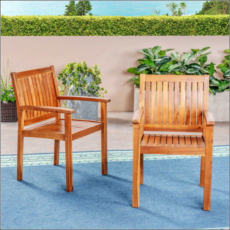 Chaise de patio Callis, Teck