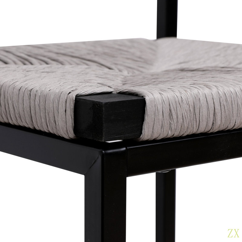 Ensemble de 2 tabourets de bar tissés à la main avec tabourets de bar à hauteur de comptoir pour la cuisine, la maison et le bureau