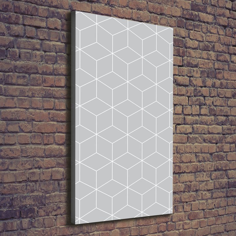Geometric Background - Wrapped Canvas Print, 140cm H x 70cm W