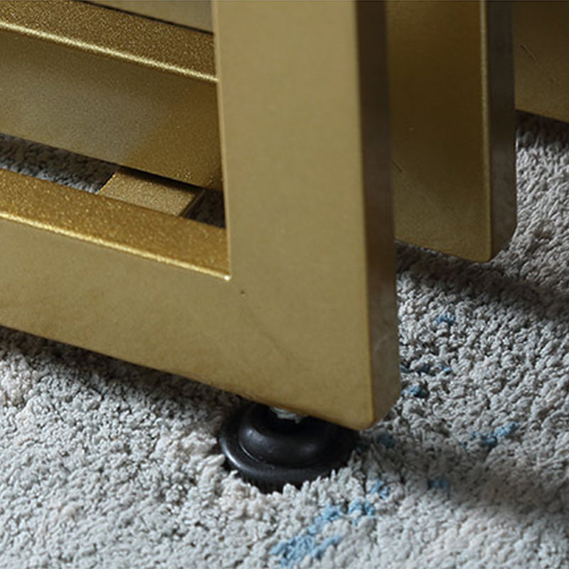 Scandinavian Style Entryway Table, 30.7" H x 55.1" W x 11.8" D, Gold