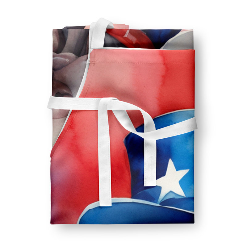 Patriotic American Apron, Weimaraner