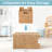 Storage Baskets 3-Pack, Handwoven Plastic Wicker Organizer Bins With Handles For Shelves, Pantry, Bedroom, Bathroom And Living Room