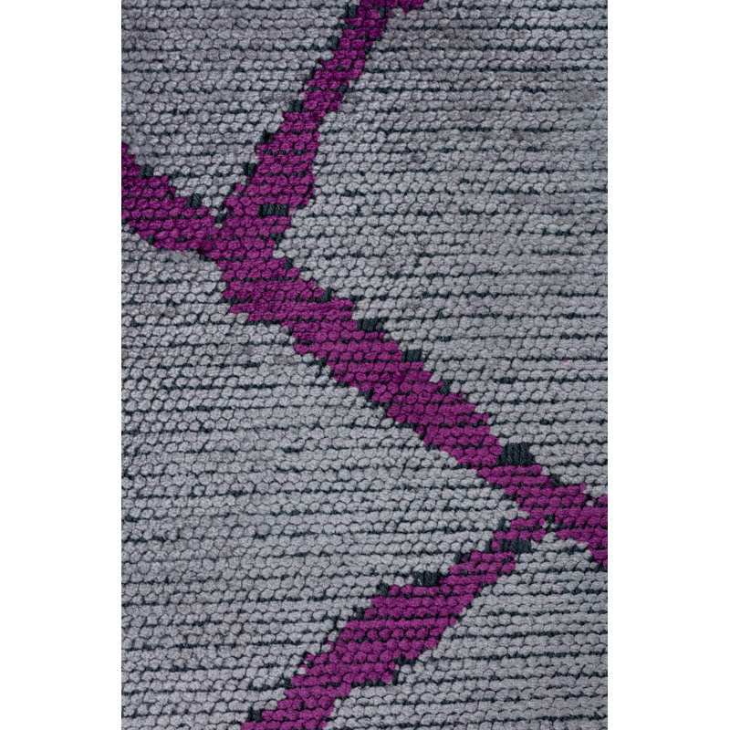 Rapture Gray/Purple Abstract Luxury Area Rug, Rectangle 7'10" x 11'2"