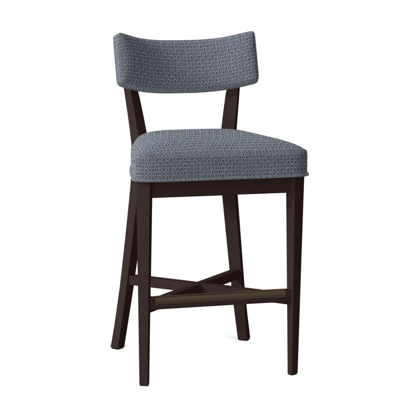 Tabouret de bar 29,5 po Juliet, Perigold Rise Indigo, Espresso, Tabouret de bar (siège d'une hauteur de 29,5 po)