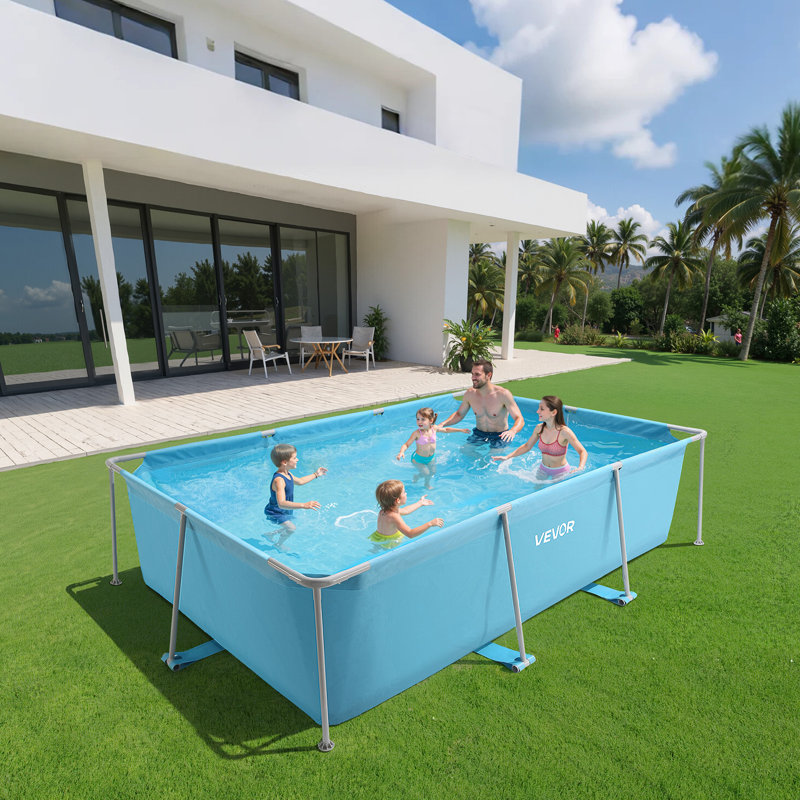 Piscine rectangulaire en acier à structure rectangulaire en acier 118 x 78 x 30