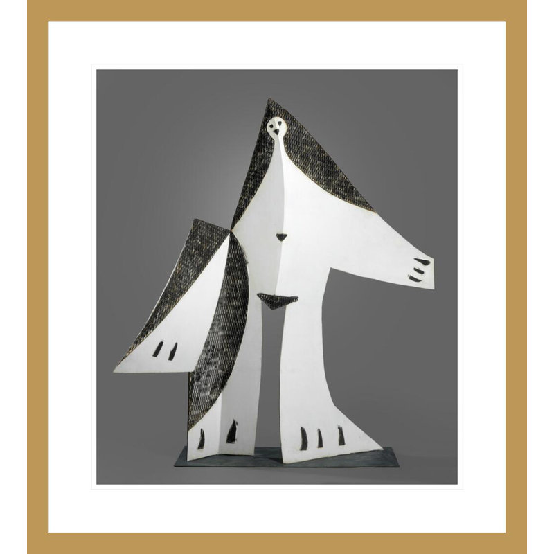 «Femme aux bras tendus» par Pablo Picasso - Impression Giclée sur cadre, H 26,01 po x l 23,5 po