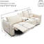 Living Room Furniture With Power Recliner, Led, Port, Cup Holder, Linen Leather, 5 Storage Facet Recliner , Modern,-646832956