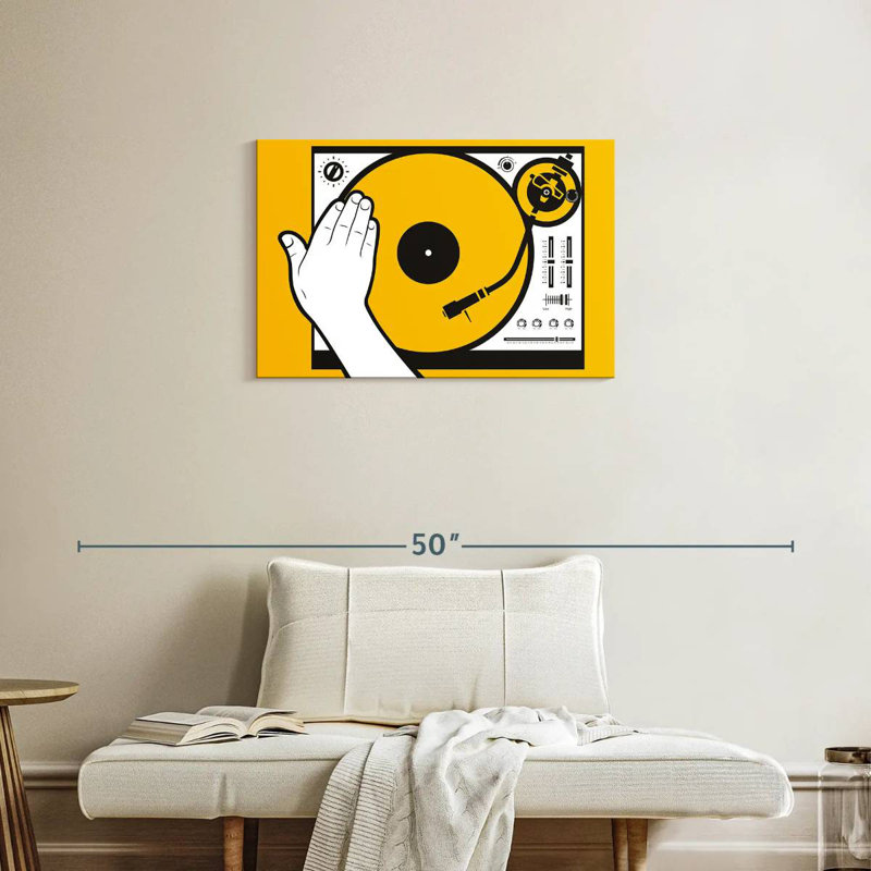 Abarca DJ Vinyl Scratch, 20" H x 30" W