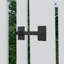 Loquet de clôture en fer noir pour porte de garage 12 po