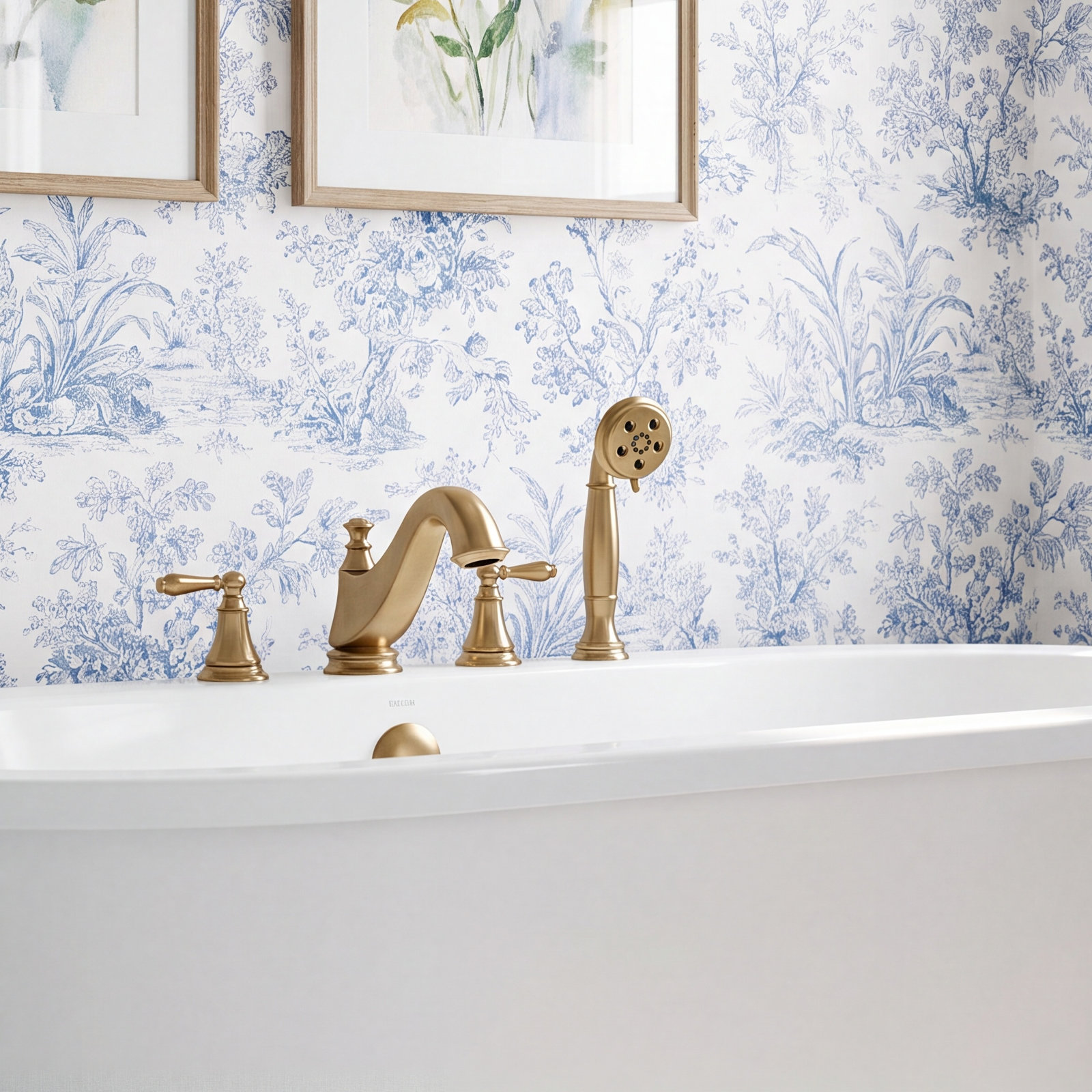 Cassidy™ Deck-Mounted Roman Tub Faucet, Brilliance Champagne Bronze